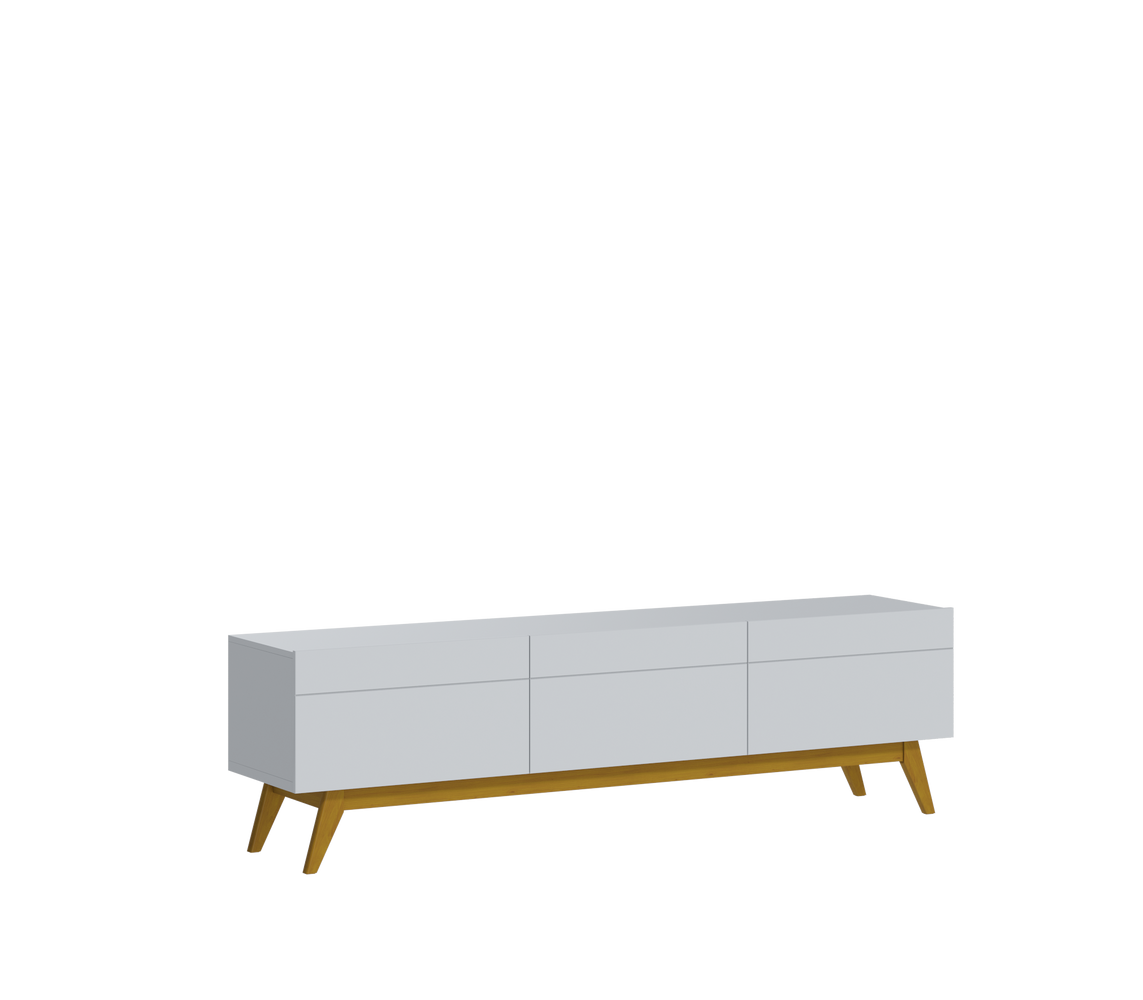 MEUBLE TV  CLASSIC 3G 2.6 BRANCO ACETINADO 1129