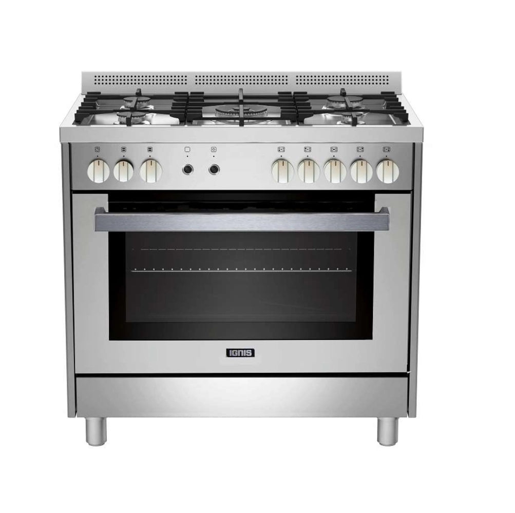 Cuisinière GPD1105DLFX - Ignis 100x60 Gaz, Sécurité intégrale, 5Feux