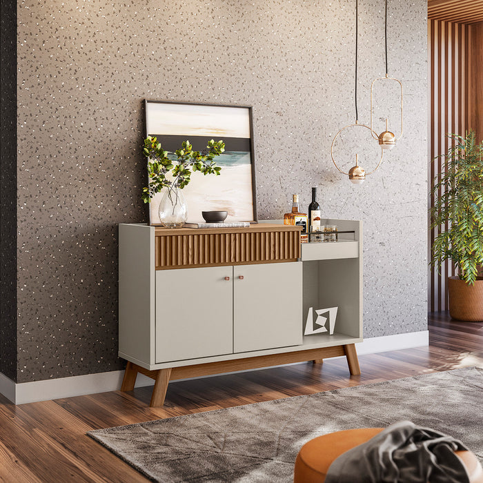 BUFFET TABLE LUCCA ALMOND OFF WHITE