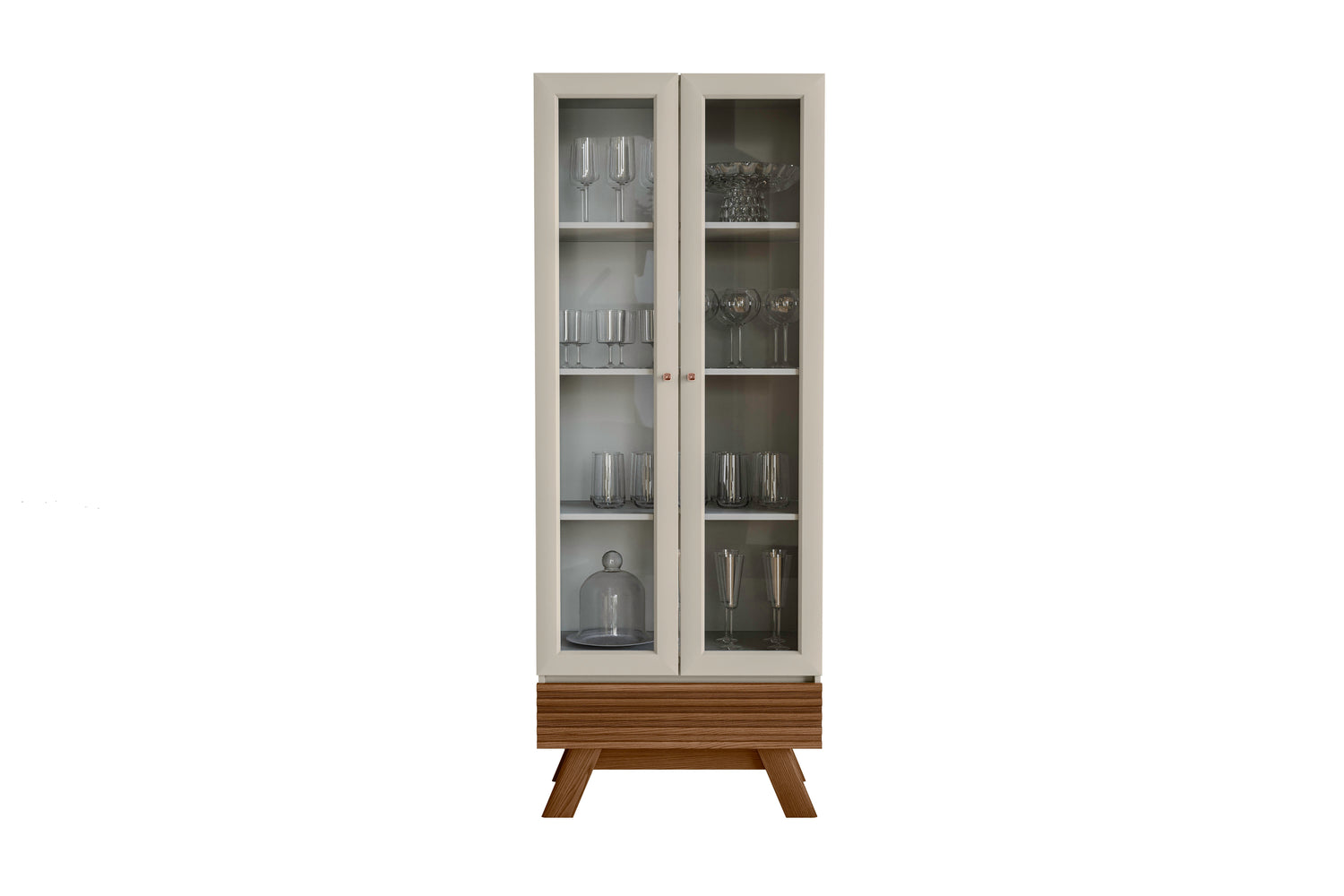 ARMOIRE EN VERRE RÉTRO MARSALA FREIJO OFF WHITE
