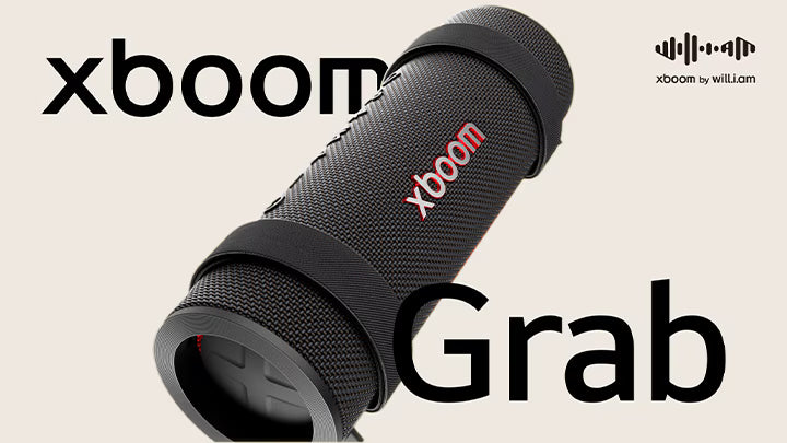 LG xboom Grab Enceinte Bluetooth Portable avec Sangles | Jusqu’à 20h d’autonomie