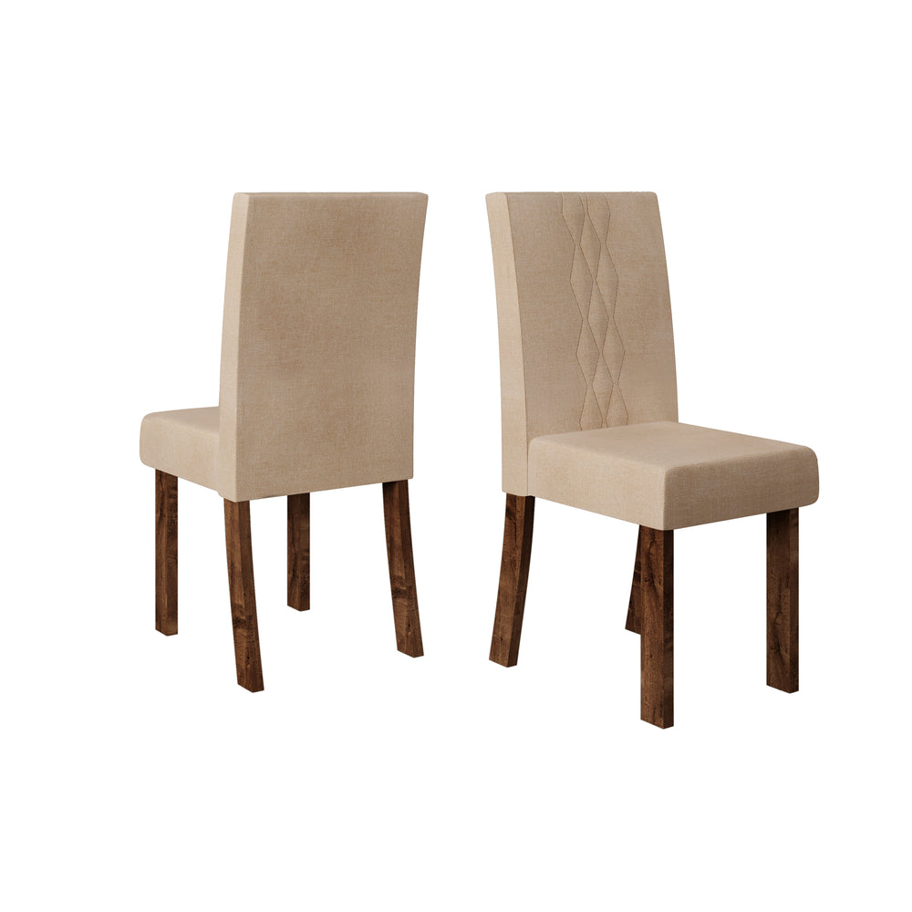 CHAISE DJ ELIS RUSTICO MALBEC/LINHO SAARA * 20129.0914