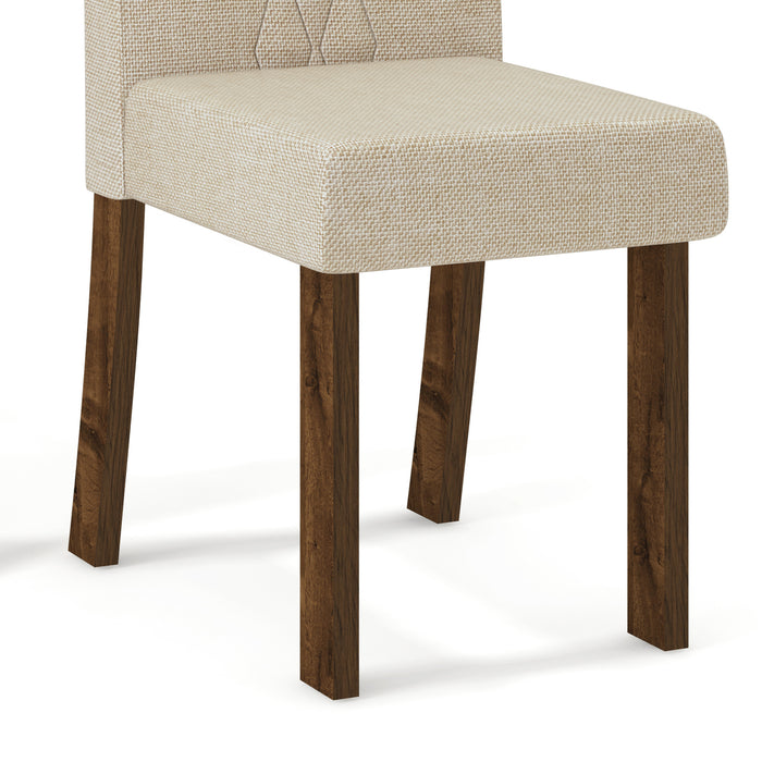 CHAISE DJ ELIS RUSTICO MALBEC/LINHO SAARA * 20129.0914