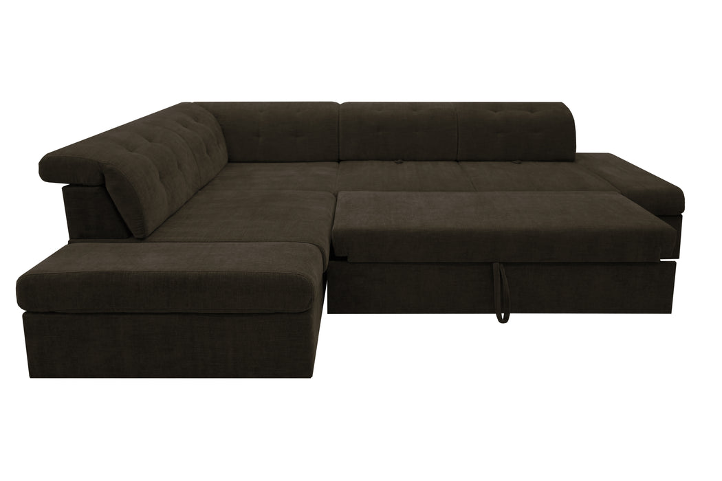 CANAPE MATTHEW ACV REV PANO-TISSU CHOCOLAT-A89329