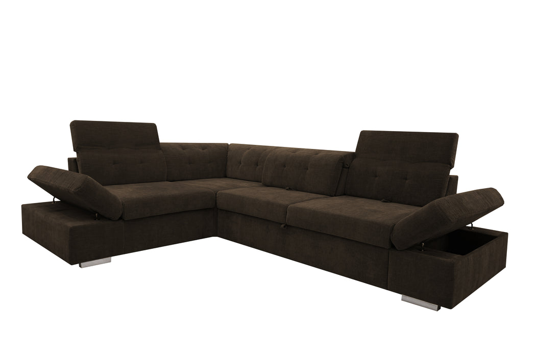 CANAPE MATTHEW ACV REV PANO-TISSU CHOCOLAT-A89329