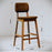 TABOURET HAUT  488 CLASSIC FACTO MARRON / NATUREL