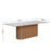 TABLE  5811 LIVING 2,2 PLATEAU STRATIFIÉ RECTANGULAIRE BLANC CASSÉ