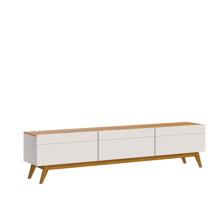 MEUBLE TV  10633 3G - 2,2 BLANC CASSÉ / NATUREL