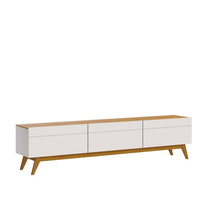 MEUBLE TV  10633 3G - 2,2 BLANC CASSÉ / NATUREL