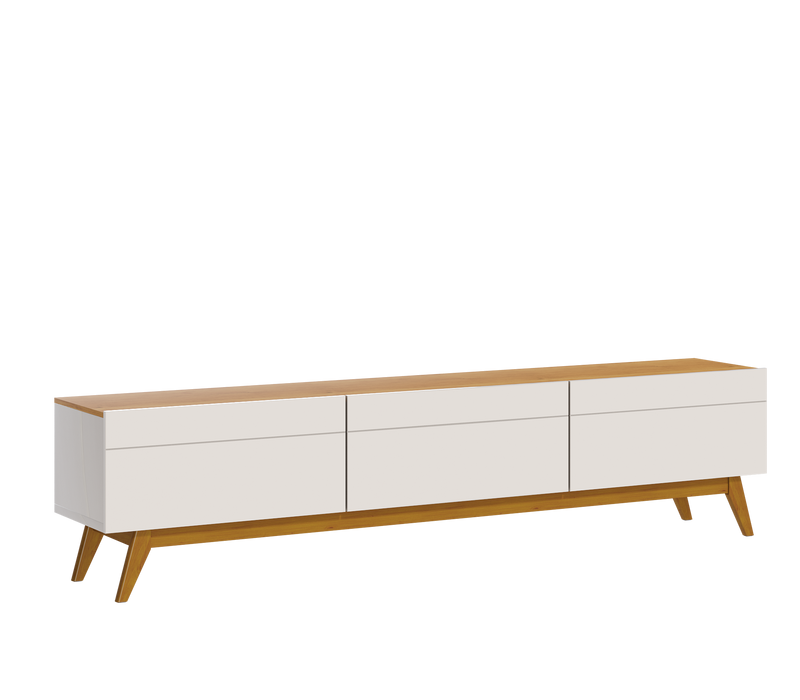 MEUBLE TV 11233  3G - 1,8 BLANC CASSÉ / NATUREL
