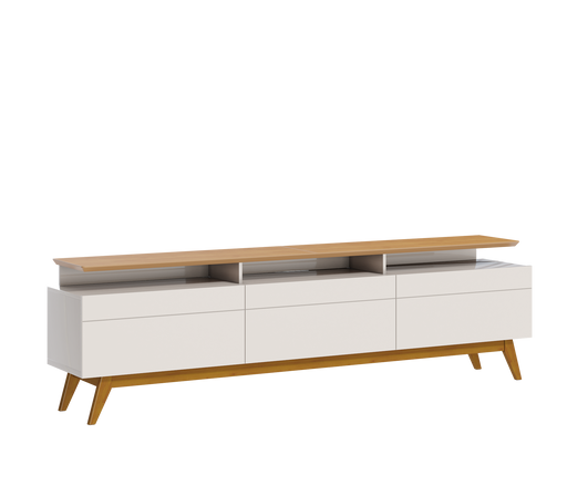 MEUBLE TV  11333 MAIS 3G - 1,8 BLANC CASSÉ / NATUREL