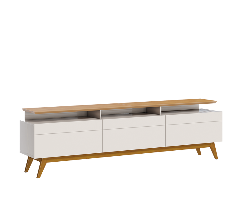 MEUBLE TV  11333 MAIS 3G - 1,8 BLANC CASSÉ / NATUREL