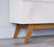 MEUBLE TV    11833 ARC 1,8 - 2G BLANC CASSÉ / NATUREL