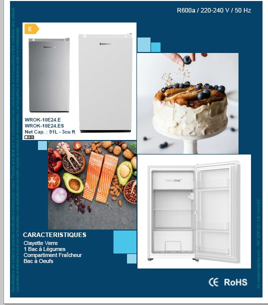 REFRIGERATEUR WROK-10E25 * 91 L