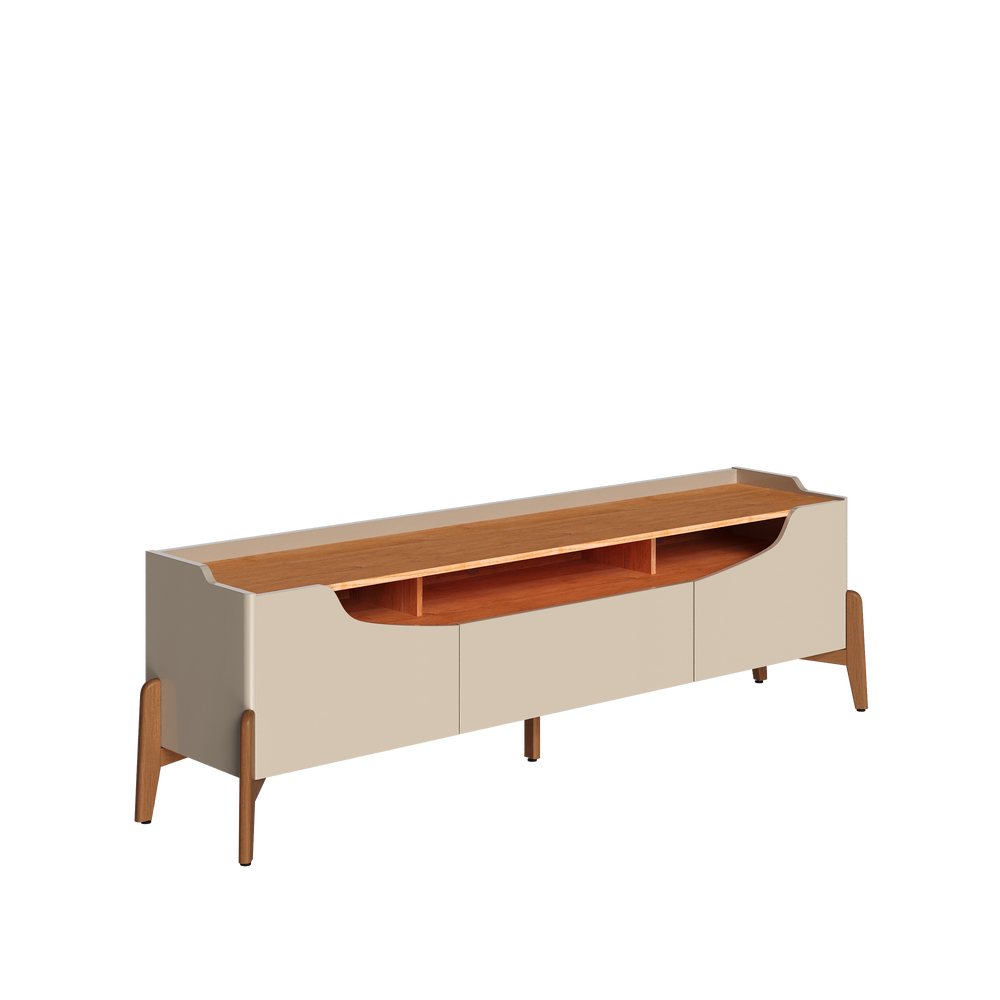 Meuble TV RACK STUDIO 1.8 OFF WHITE/NATURE 12.380