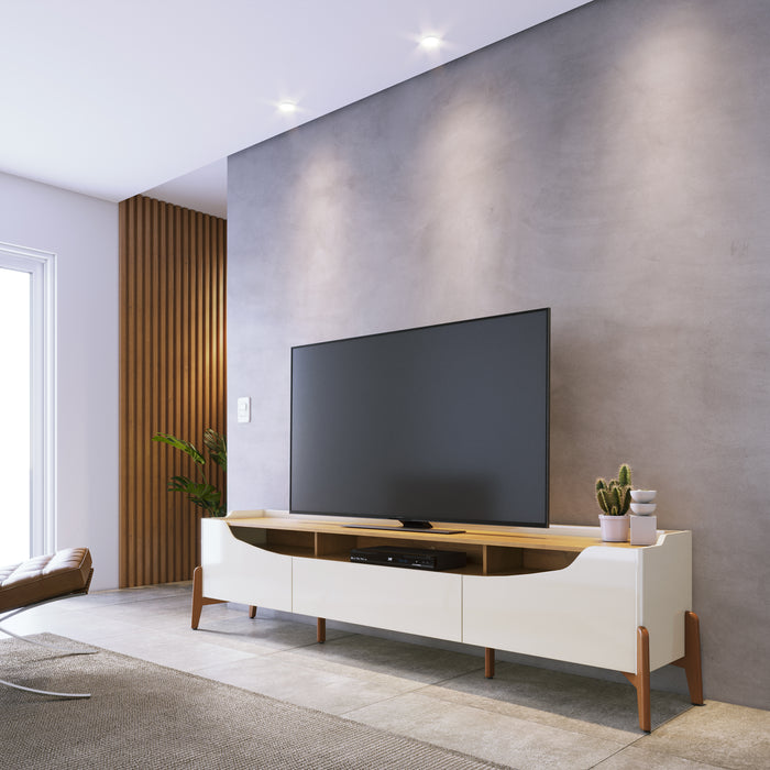 Meuble TV RACK STUDIO 1.8 OFF WHITE/NATURE 12.380
