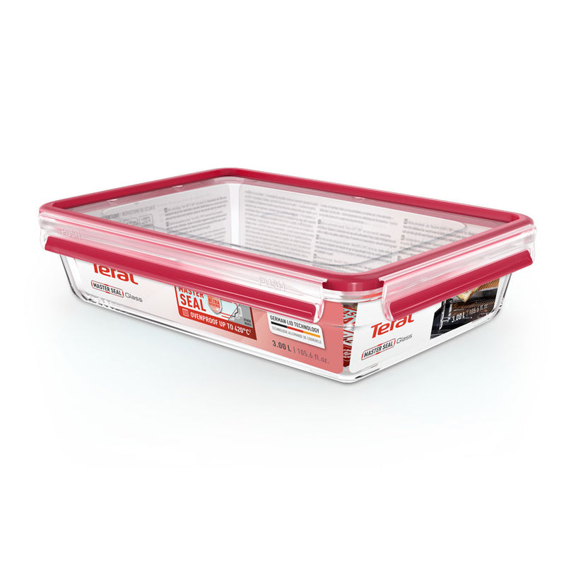 BOITE A PROVISION N1041210  RECT 3.0L EN VERRE TEFAL
