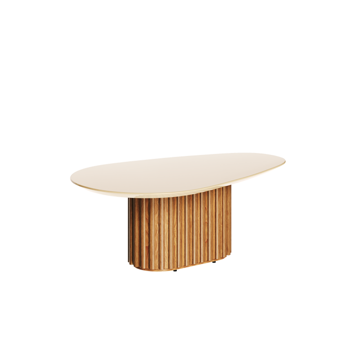 TABLE CENTRALE  30.046 BLANC CASSÉ