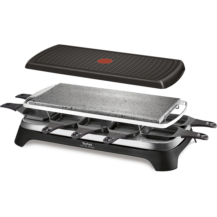 MACHINE A RACLETTE + PIERADE  RE45A812 INOX 3 EN 1