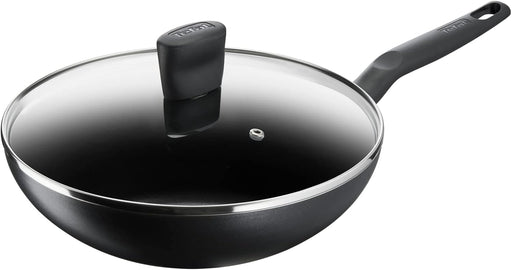 POELE WOK B4591684 ALU NS PTFE G6 SUPER COOK 28+LID TEFAL