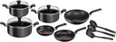 SET BATTERIE B459SC84 ALU NS PTFE SUPER COOK BLACK 12PCS TEFAL