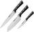 COUTEAUX DE CUISINE K232S374 ICE FORCE SET 3 KNIVES  SANTOKU  TEFAL