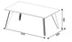 TABLE CENTRALE  61811 CLASSIC BLANC CASSÉ