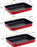 MOULE PTFE J5715482 TEMPO FLAME - SET 3 PLATS FOUR  TEFAL