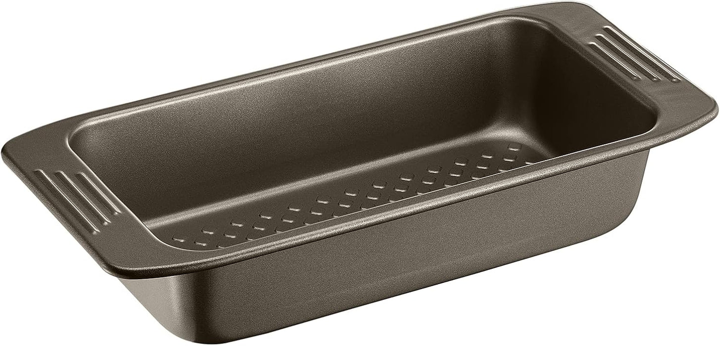 PLAT A CAKE  J1625345 EASYGRIP GOLD LOAF PAN 12X25cm TEFAL