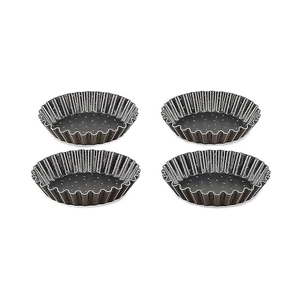 PLAT AU FOUR J5548102 PERFECT BAKE SET 4 SMALL TARTE 11CM TEFAL