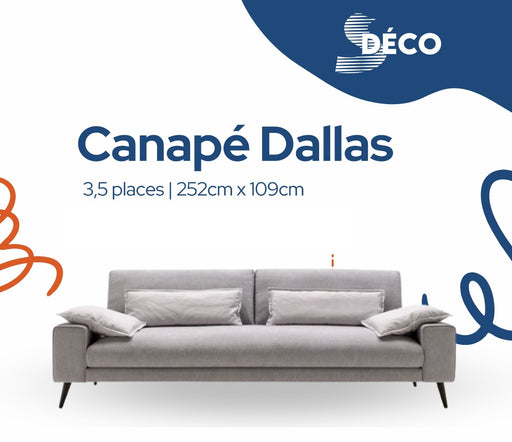 CANAPE DALLAS  3.5PLACES *252cm