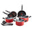 SET BATTERIE B460SC84 ALU NS PTFE SUPER COOK ROUGE 12PCS TEFAL