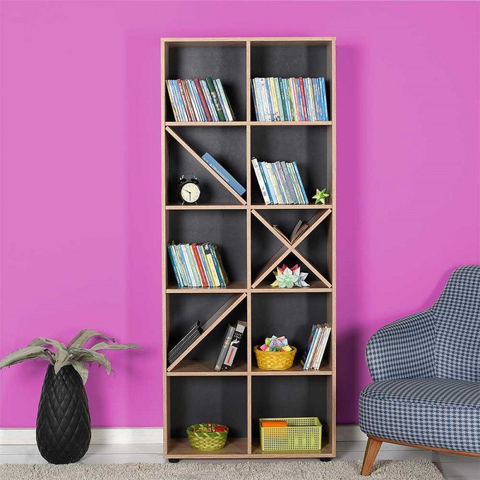 Meuble de Rangement Bibliothèque KTP-910-SS-1-BOIS
