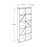 Meuble de Rangement Bibliothèque KTP-910-SS-1-BOIS