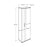 Meuble de Rangement Chaussure SHC-629-LL2-BOIS MIROIR