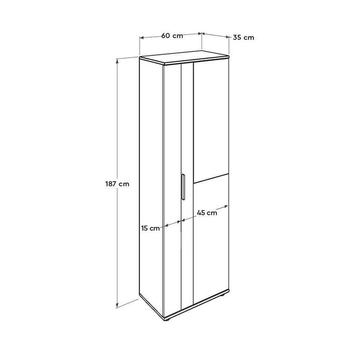 Meuble de Rangement Chaussure SHC-629-LL2-BOIS MIROIR