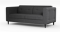 CANAPE BOSTON II  CF3 tissu Malmo charbon - A64241
